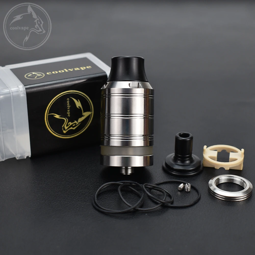 Cabeo DL MTL RTA Atomizer 24mm Single Coil 316ss 5.ml Capacity 510 thread Electronic Cigarette Rebuildable Tank vape Vaporizer