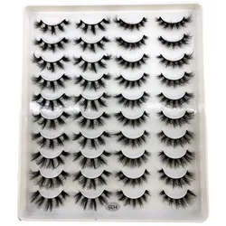 HBZGTLAD New 20 pairs 15-20mm natural 3D false eyelashes fake lashes makeup kit Mink Lashes extension mink eyelashes maquiagem