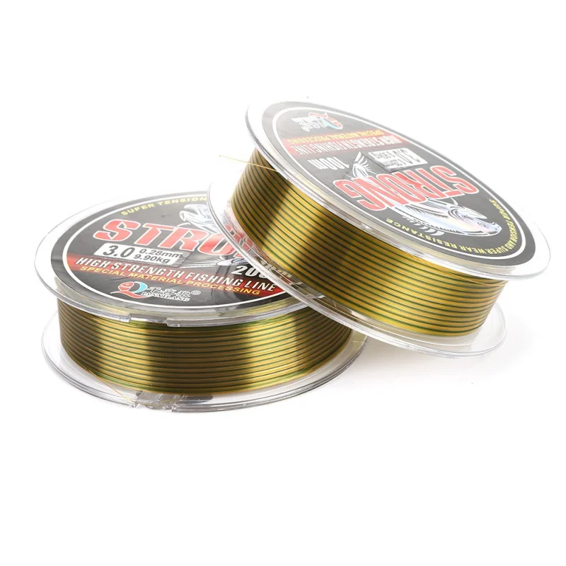 100M Nylon braided fishing lines Fluorocarbon Coated Monofilament Fishing Leader Line Carp Fishing Wire Fishing Accessories