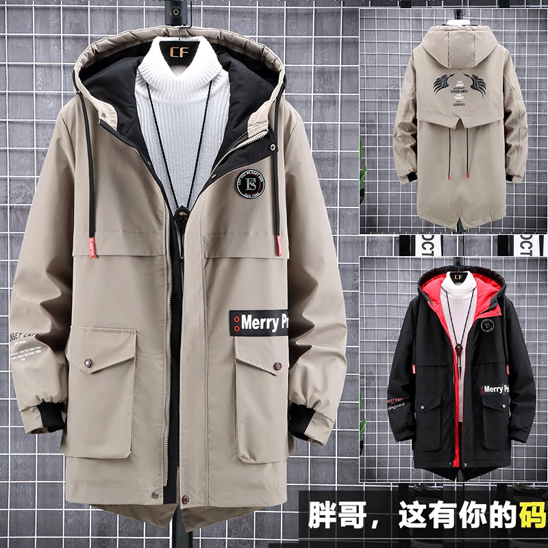 Winter Jacket Men Fashion Long Warm Loose Black Thick Male Plus Size 6XL 8XL 9XL 10XL 7XL Parkas Hooded Coats Clothes Outerwear