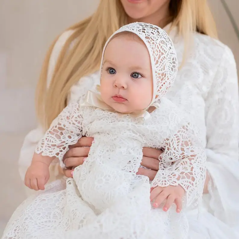 Vestido de flores para niñas, elegante, Apliques de encaje suave para bodas, vestidos largos de primera comunicación para fiestas y ocasiones especiales