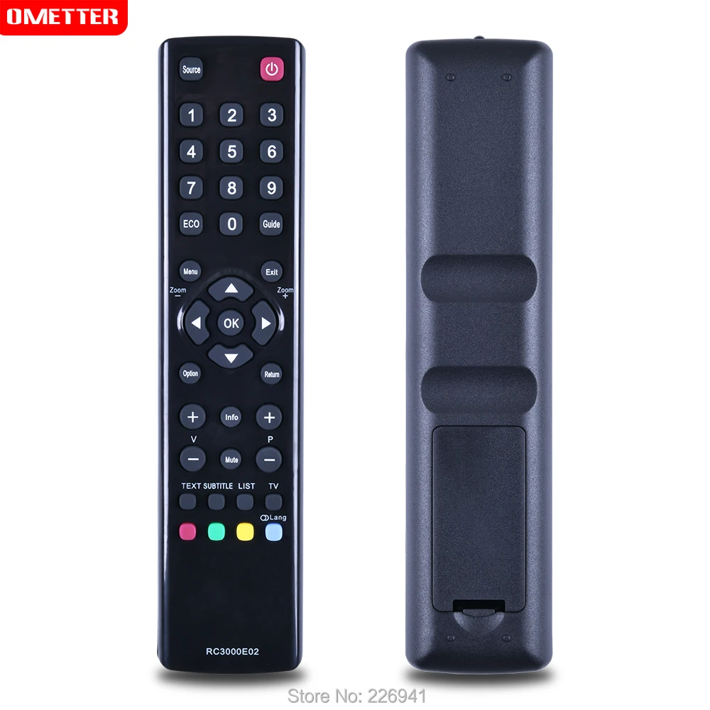 Universal TV Remote Control Replacement for TCL RC3000E02 LED LCD TV Remote Control