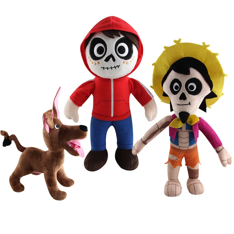 3pcs/Lot 22-30cm Movie Coco Plush Toys Miguel Hector Dante Dog Death Pepita Soft Stuffed Plush Doll for Children Xmas Best Gift