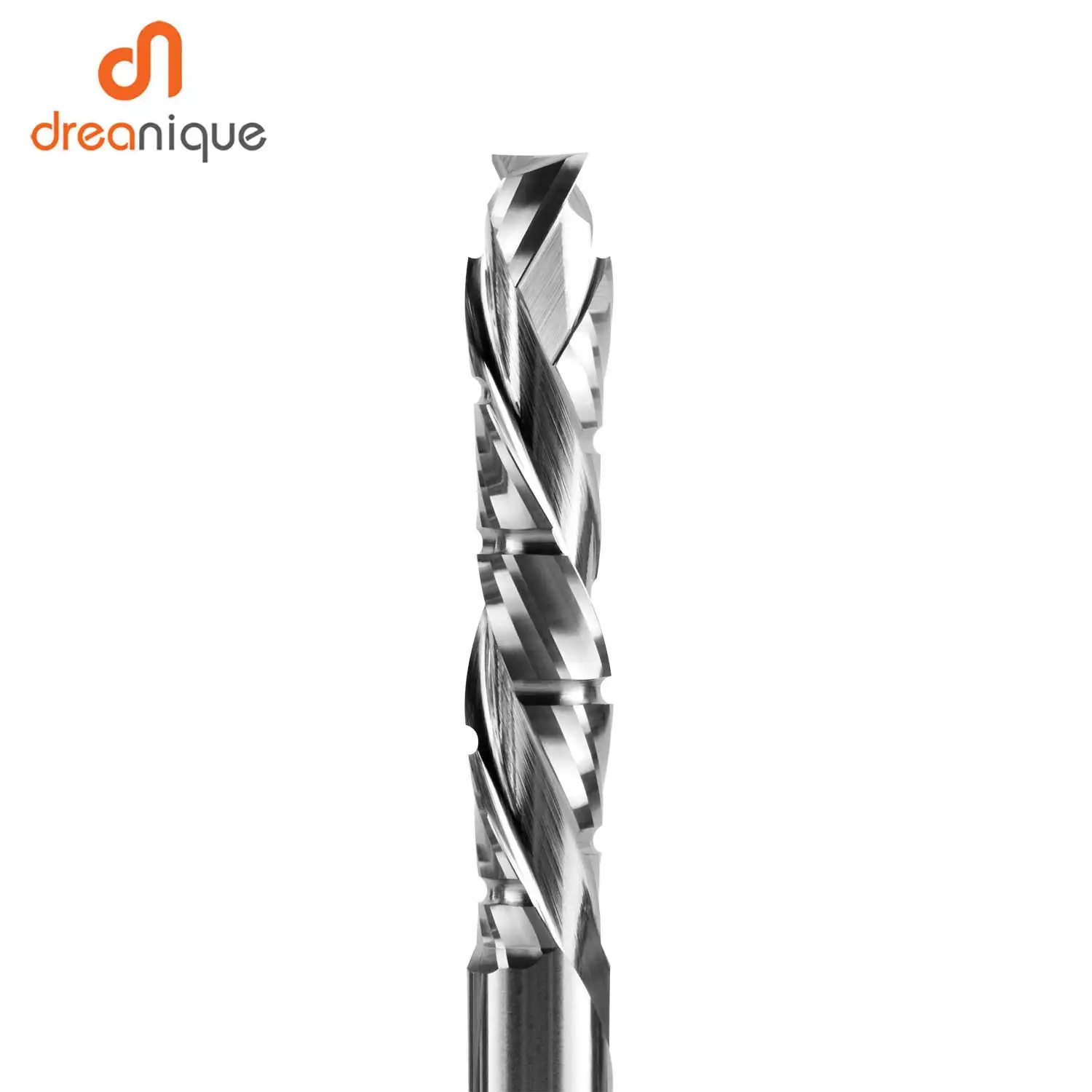 DREANIQUE Up&Down Cutter Carbide End Mill Bit 6mm 8mm Shank Two Flutes Wood Craving Engraving Tool Compression Milling Cutter
