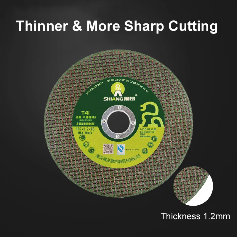 SHIANG 107*1.2*16mm Abrasive Cutting Disc Abrasion Wheel Grinding Wheel Cutting Blades Cutting Wheels Metal Wood Cutting Tool