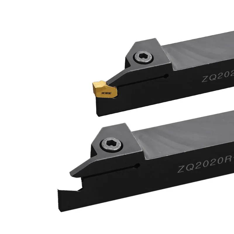Imagem -04 - Grooving Torno Cnc Usinagem de Corte Toolholder Metal Grooving Lâminas Cortador de Separação Ferramenta Chata Zq1616r2 Zq2023r-2 Zq2525r-2