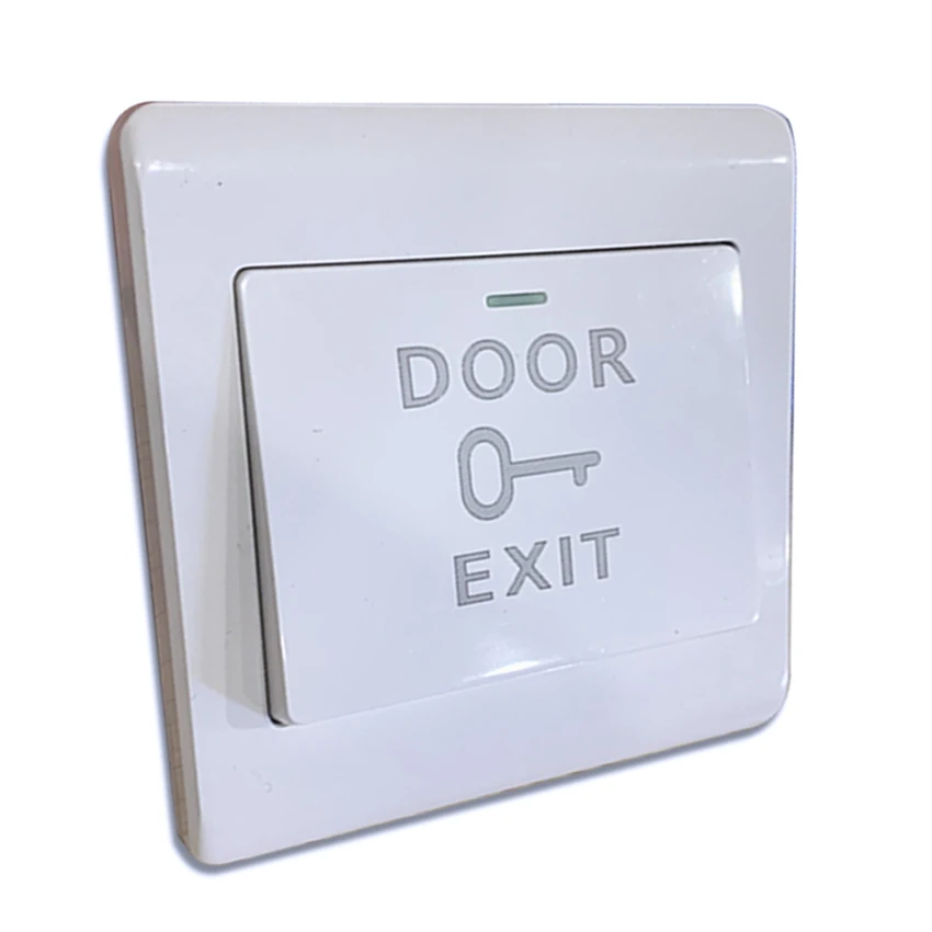 NO/COM Push to Exit Button for Door Access Control System Wall Mounted Door Exit Button Release Switch Panel Access Control