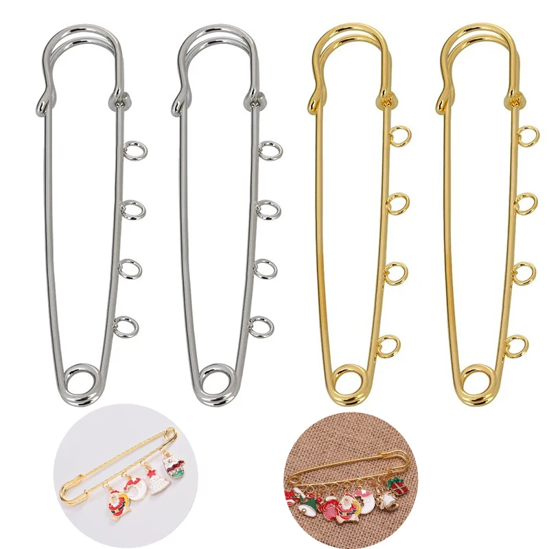 Louleur High Quality Big Large Long Wedding Brooch Safety Pins Needles for Women DIY Brooch Pins Jewelry Making Findings