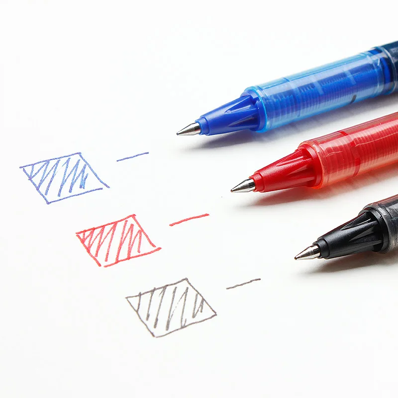 LifeMaster Pilot V Ball BL-VB5 Pure Liquid Ink Gel Pen Black/Blue Super Smooth Writing Supplies