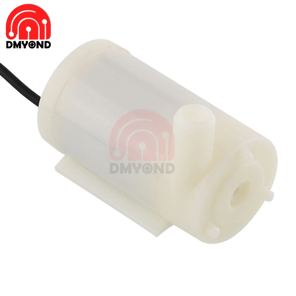 Mini Submersible Pump DC Electric Pump New Ultra-quiet Miniature DC 3V-6V 120L/H Brushless Motor Submersible Pump 3W Horizontal