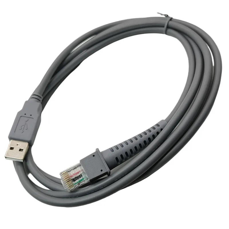 USB 2.0 to rj45 Symbol barcode scanner USB cable LS1203 LS2208 LS4208 LS3008 CBA-U01-S07ZAR best wholesale price