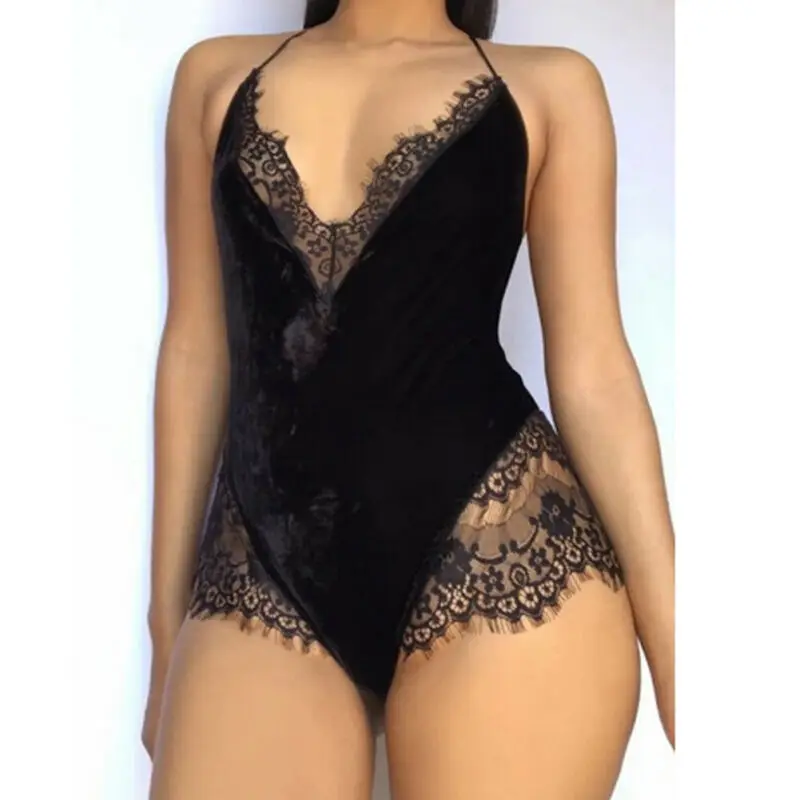 

Sexy Lace Erotic Lingerie Ladies Lace Jumpsuit Women Lingerie Hot Erotic Woman Leotard Teddy Sexy Nightdress Sexy Nightwear