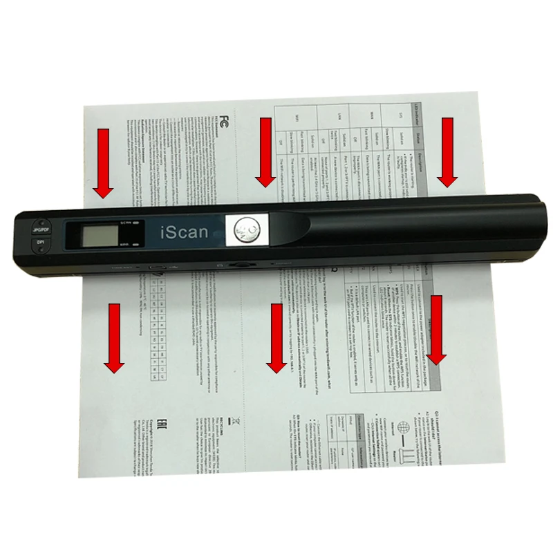 iScan offline scanning Portable Document mobile phones Scanner 900DPI USB2.0 LCD Display Support JPG/PDF Format Selection