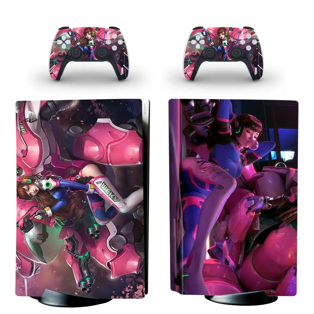 DVA PS5 Standard Disc Edition Skin Sticker Decal Cover for Console & Controller PS5 Skin Sticker Vinyl