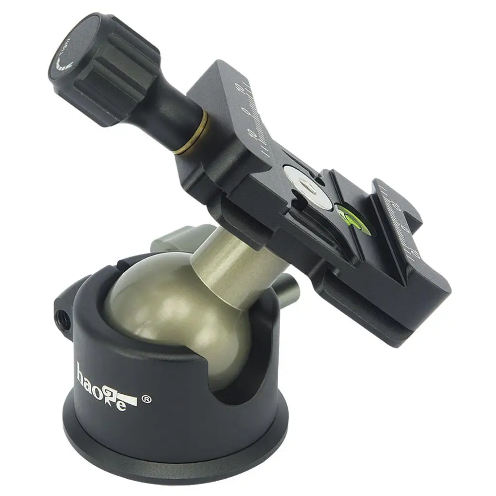 Низкопрофильный мини-штатив Haoge 360 с шаровой головкой и пластиной для DSLR-камеры подходит для Arca RRS