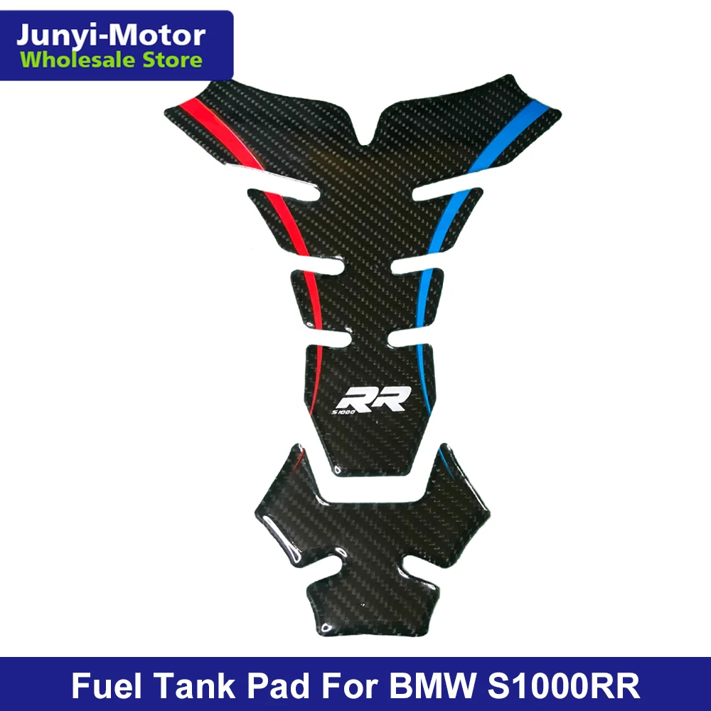 

For BMW S1000RR HP4 S 1000 RR Gas Oil Fuel Tank Pad Protector Sticker Decal 3D Carbon Fiber Motorcycle Emblem Badge Stickers