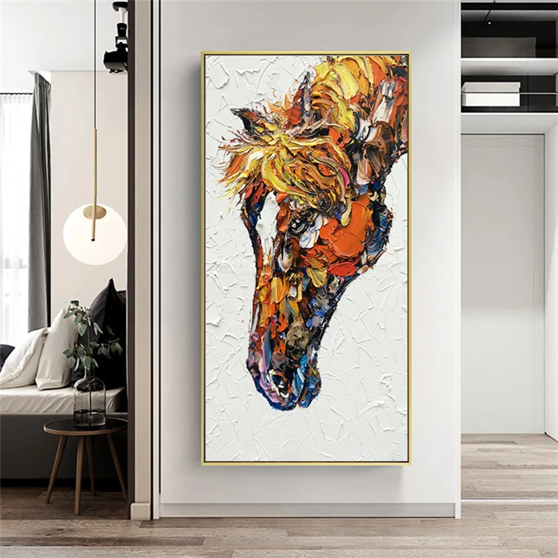 

Canvas Painting Wall Art Canvas Print Animal Picture The Horse Painting for Living Room Home Decor No Frame Wall Home Decor
