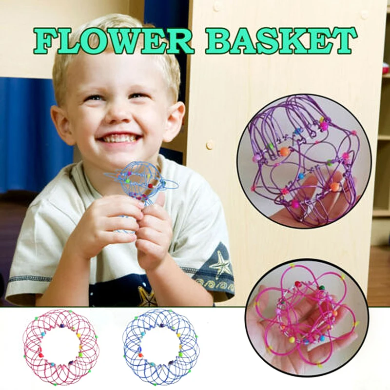 36-Variationen, weicher Stahlkreis-Blumenkorb, Kinderprodukte, Spielzeug, stressabbauend, flexibel, magisches Geschenk, Fingerspitzen-Zubehör ﻿ – Detail 8