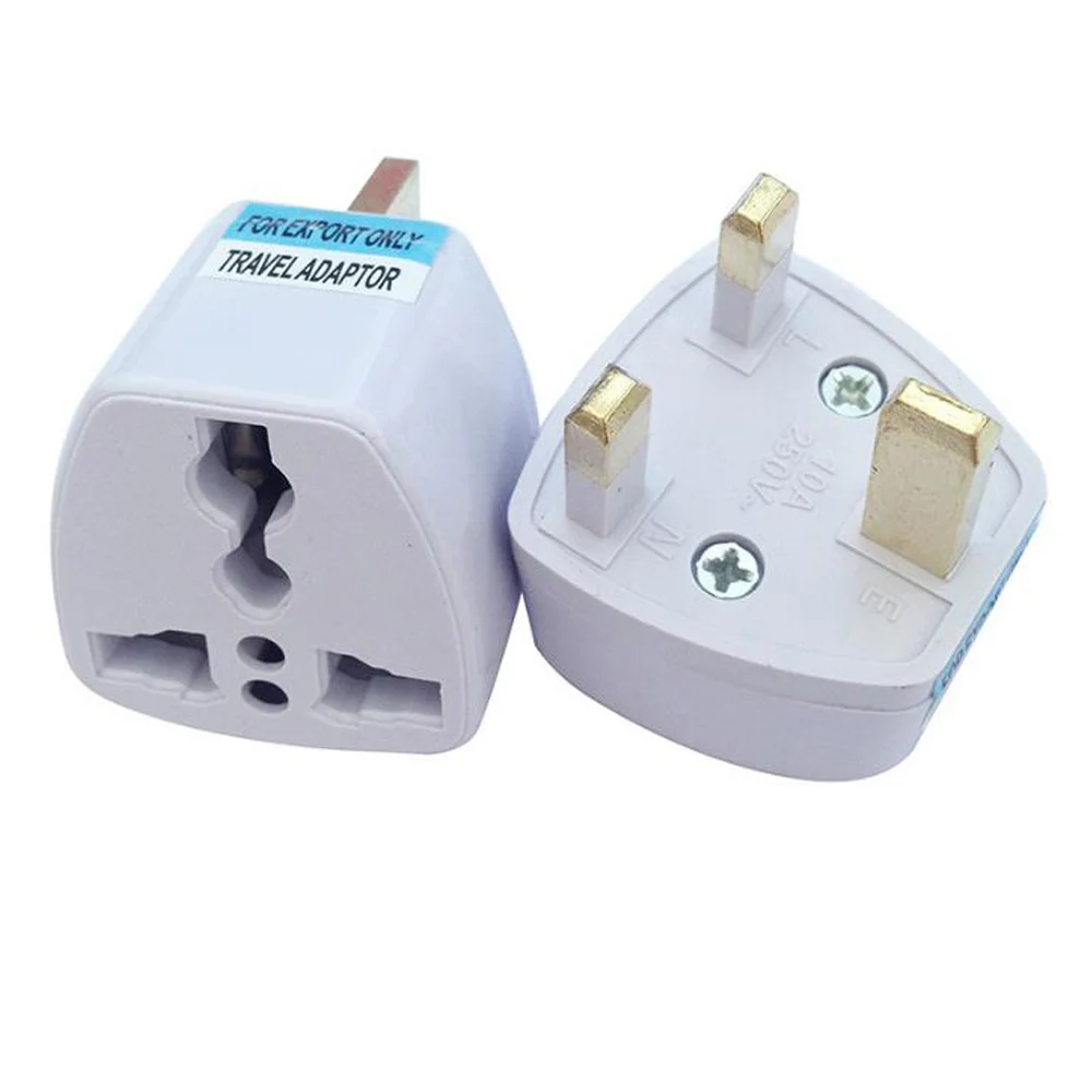 Universal Travel Adapter Plug Socket Converter, Branco, AU, REINO UNIDO, EUA, UE, Alemão, França, Coréia, Suíça, Brasil, África do Sul, 10A, 16A,