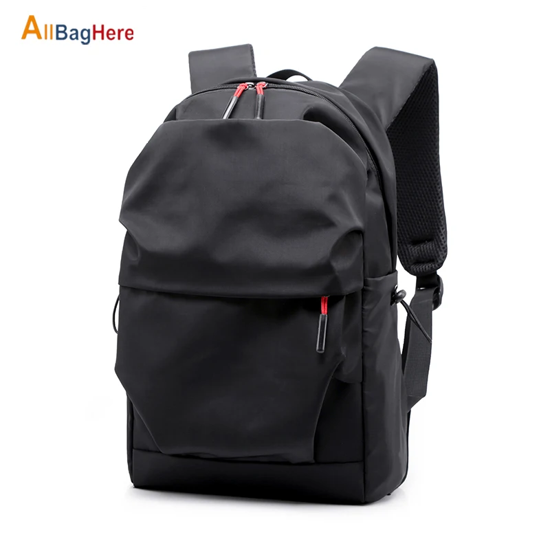 New Men Laptop Backpack Large Capacity Stundent School Bag Female Pleated Casual Style Waterproof Business Travel Backpacks Male