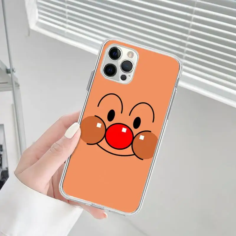 Fashion Anpanman Phone Case for iPhone 13 12 mini 11 pro Xs max Xr X 8 7 6 6s Plus 5s cover