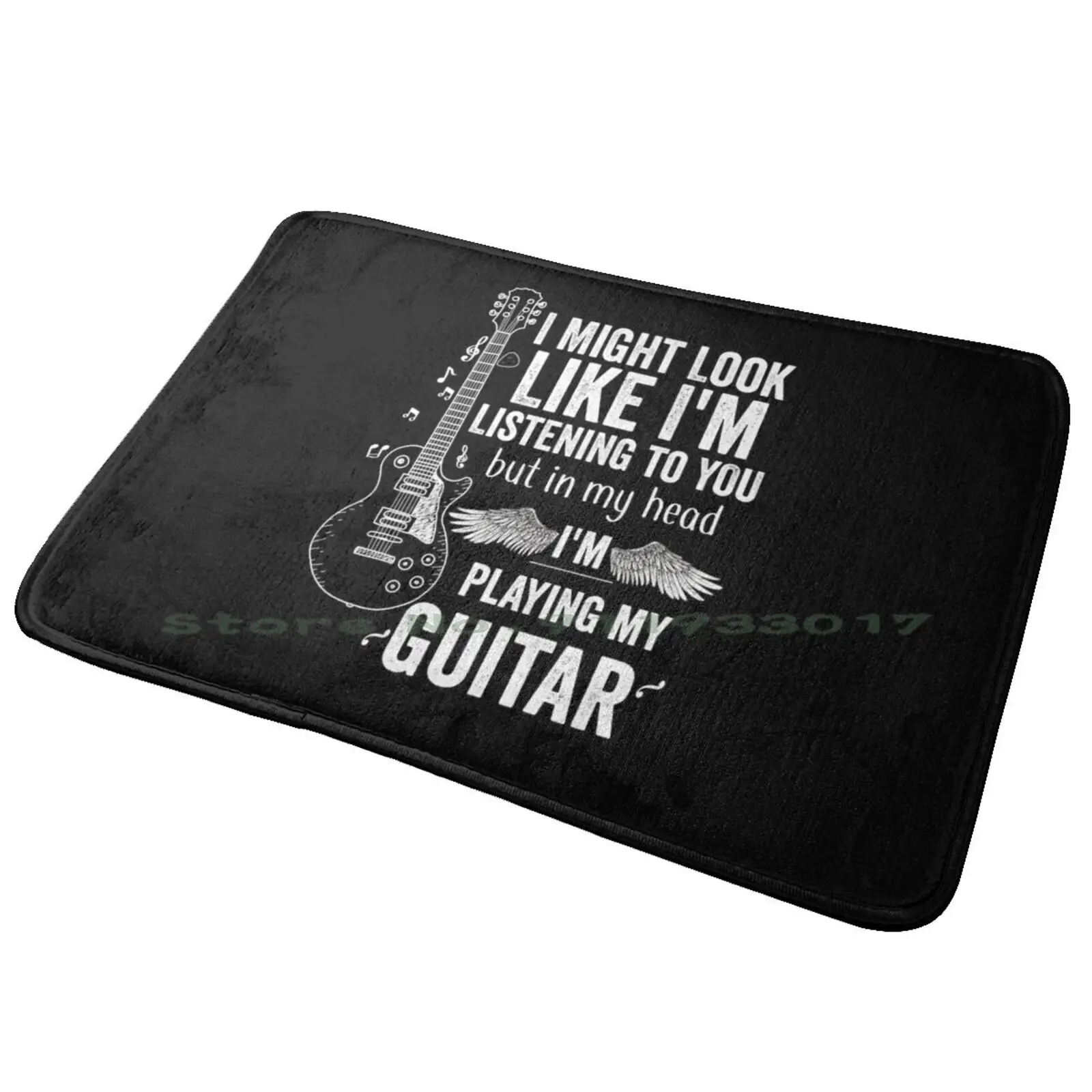 Funny Guitar Saying For Guitar Player Cool Musician Guitar I'm Listening To You Entrance Door Mat Bath Mat Rug Bolts Screws