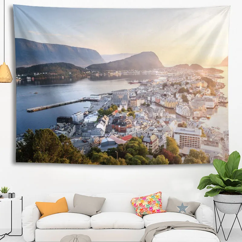 

Custom High Quality Norway Hanging Tapestry Home Party Decoration Tapestries Photo Background Cloth Table Cloth Wall Tapes