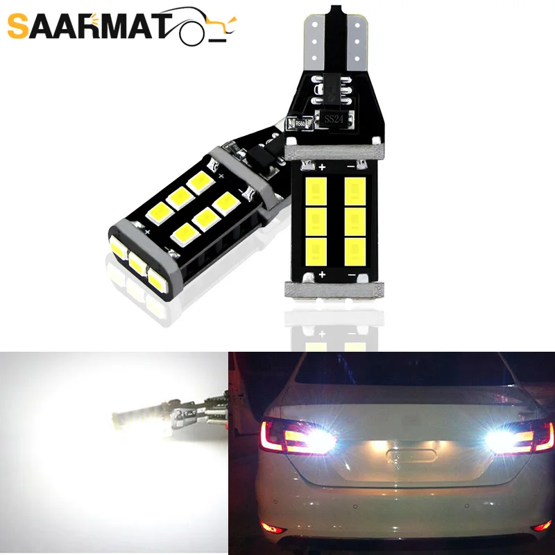 2 шт., супер яркие автомобильные лампы W16W T15 2 шт., супер яркие автомобильные лампы W16W T15