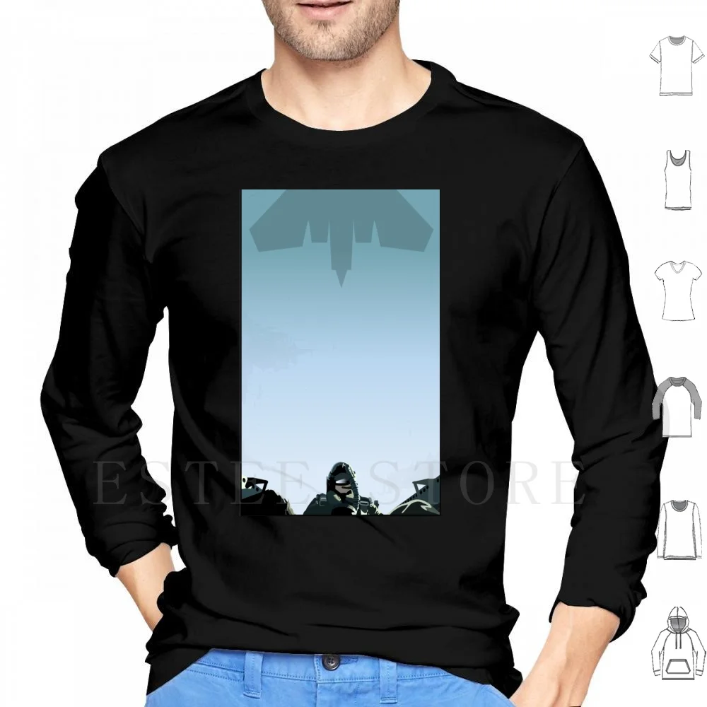 Fighter Pilot Hoodies Long Sleeve Pilot Fighter Fighter Pilot Army Armed Forces Combat Fly Flying Flyer Plane