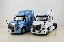 Collectible Alloy Model Gift 1:24 Scale JAC GALLOP V7 American long Truck Tractor Trailer Vehicles DieCast Toy Model Decoration