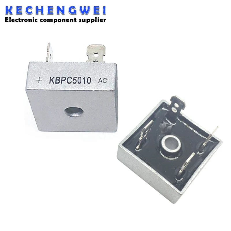 2PCS/LOT KBPC5010 50A 1000V Diode Bridge Rectifier kbpc5010