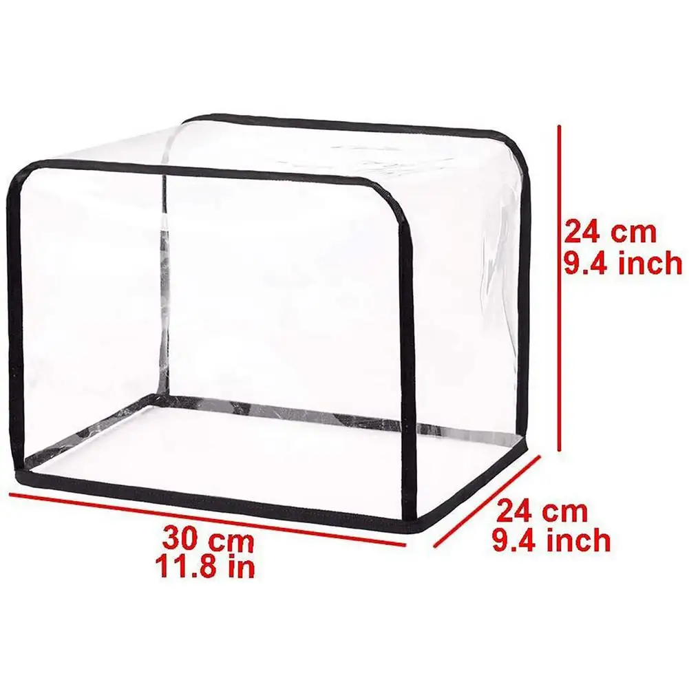 Sileduove Housse De Protection Machine à Café - Couvercle Anti-Poussière Matelassé 33,4 X 30,5 X 35,5 Cm Avec Poches De Rangement - Noir