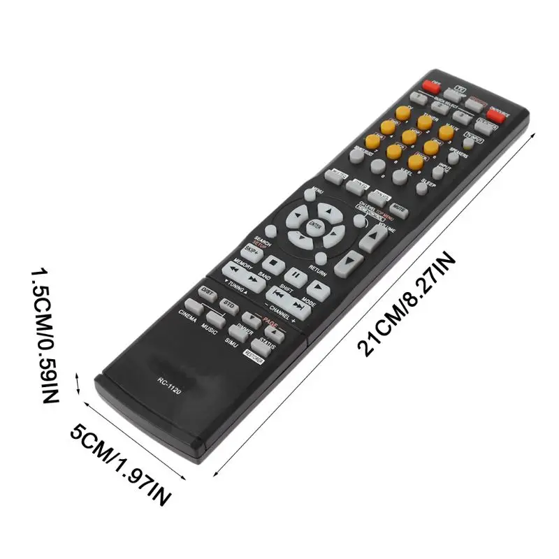 Replaced Remote Control RC-1120 RC1120 for Denon Receiver AVR-590 DHT590BA AVR-1610 Television Controller Replacement