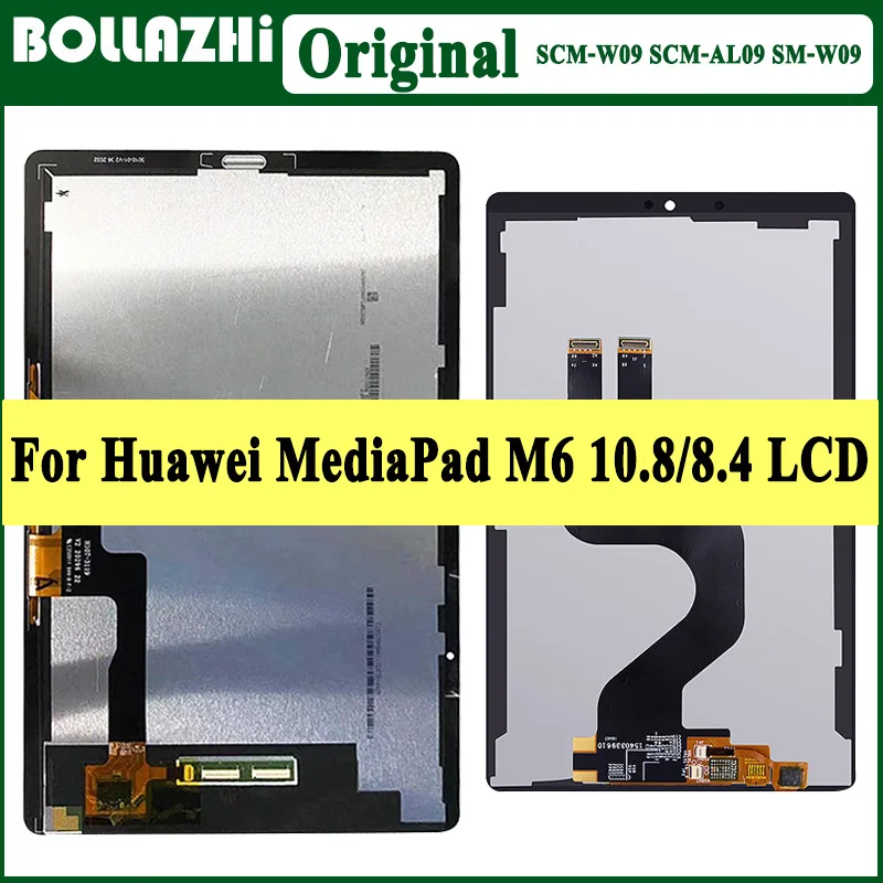 10.8''Original Tablet LCD For Huawei MediaPad M6 10.8 LCD W09 Touch Screen Digitizer Assembly For Huawei MediaPad M6 8.4 Display