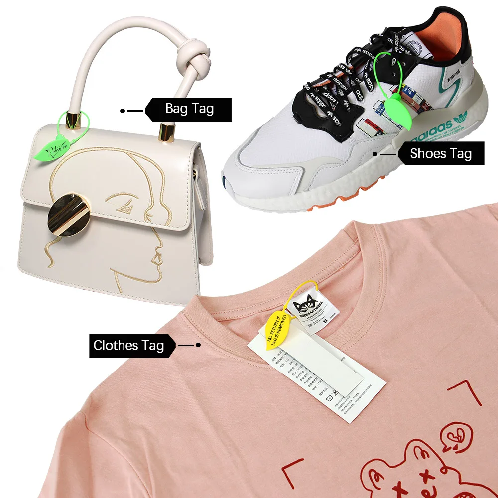 100 شعار مخصص شنق العلامة البلاستيكية شخصية الملابس الأحذية مفتاح هدية اسم سعر شجرة النبات تسمية علامات الأمن علامة