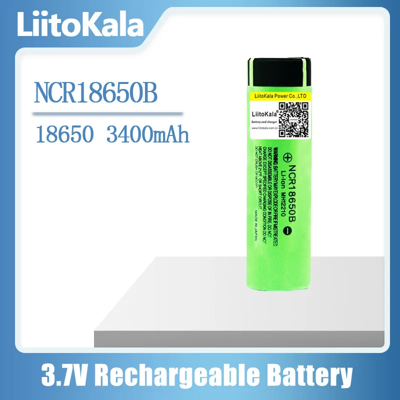 LiitoKala Lii-500 LCD 18650/26650 battery Charger+ 4pcs NCR18650B 3.7v 3400mah 18650 Lithium Rechargeable Battery For Flashlight