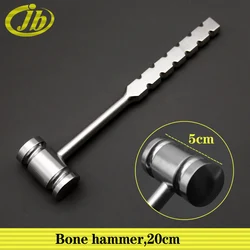 Bone hammer a flat a bump stainless steel 20cm cosmetic plastic surgery surgical operating instrument