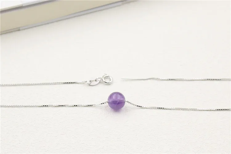 45CM 925 Sterling Silver Box Chain for DIY Pearl Bead Necklace Fine Jewelry Findings Accessories