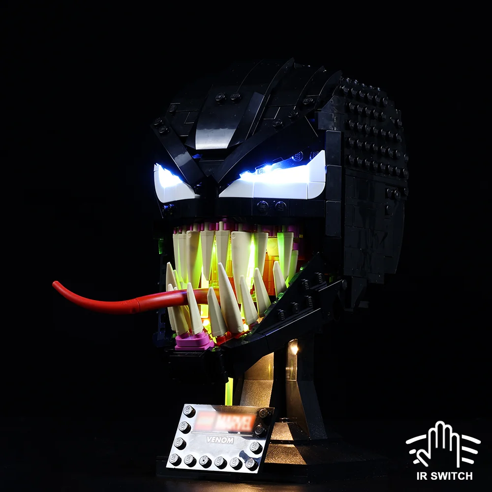 Led Light Kit For 76187 Venom Mask Model Toys Set (Not Included Building Blocks)