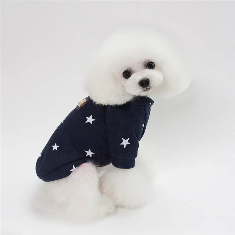 Winter Pet Dog Clothes Pentagram Pattern Warm Dog Hoodies Clothes for Dogs Cats Pet Dog Jacket Sphynx Chihuahua Poodle Clothing