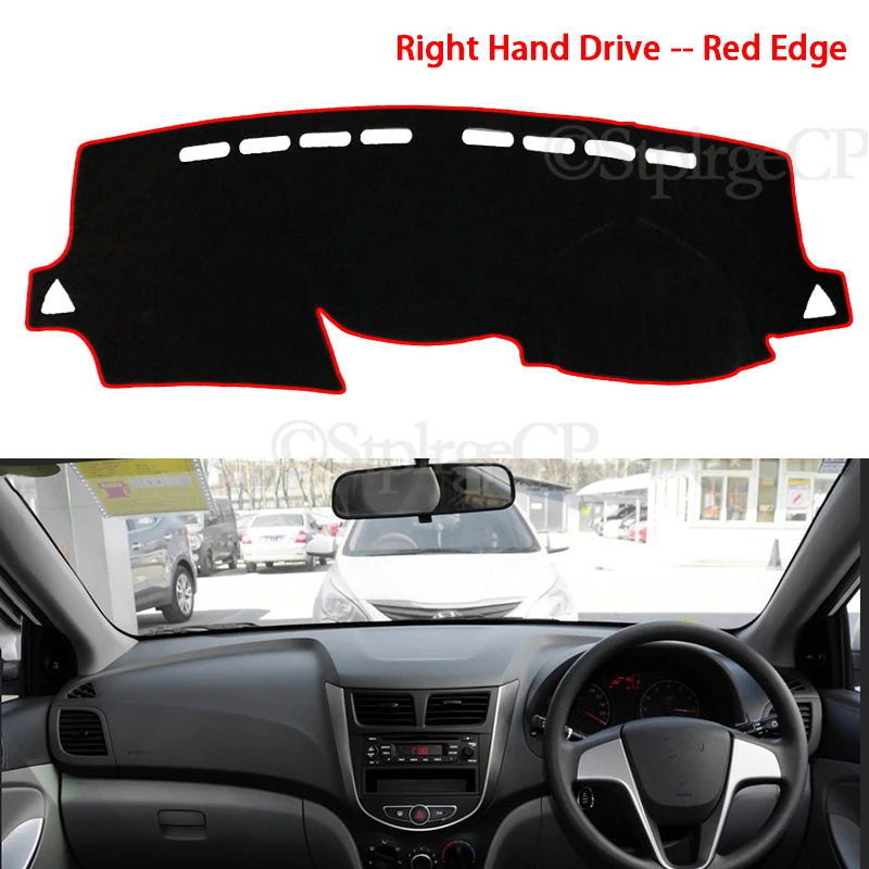 for Hyundai Solaris Accent 2011 2012 2013 2014 2015 2016 2017 RB Anti-Slip Mat Dashboard Cover Pad Sunshade Dashmat Accessories