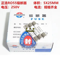 20pcs RO055 Ceramic Fuse 5x25mm Slow Blow T 0.5A 1A 2A 3A 4A 5A 6A 8A 10A 13A 15A 16A 20A 250V