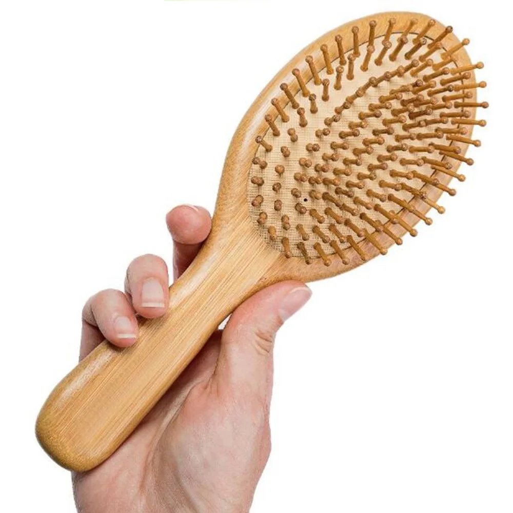 1Pcs High Quality Massage Wooden Comb Bamboo Hair Vent Brush Brushes Hair Care and Beauty SPA Massager Wholesale Hair Care comb