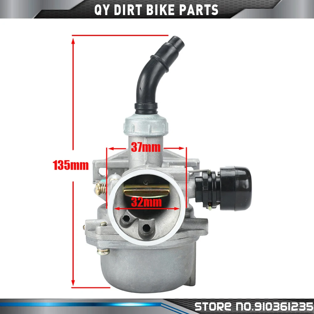 Universal Carburetor PZ19 19mm Carb for 50 70 90 110 125cc ATV Quad 4 Wheeler Dirt Bike Motorbike Motorcycle Carburetors