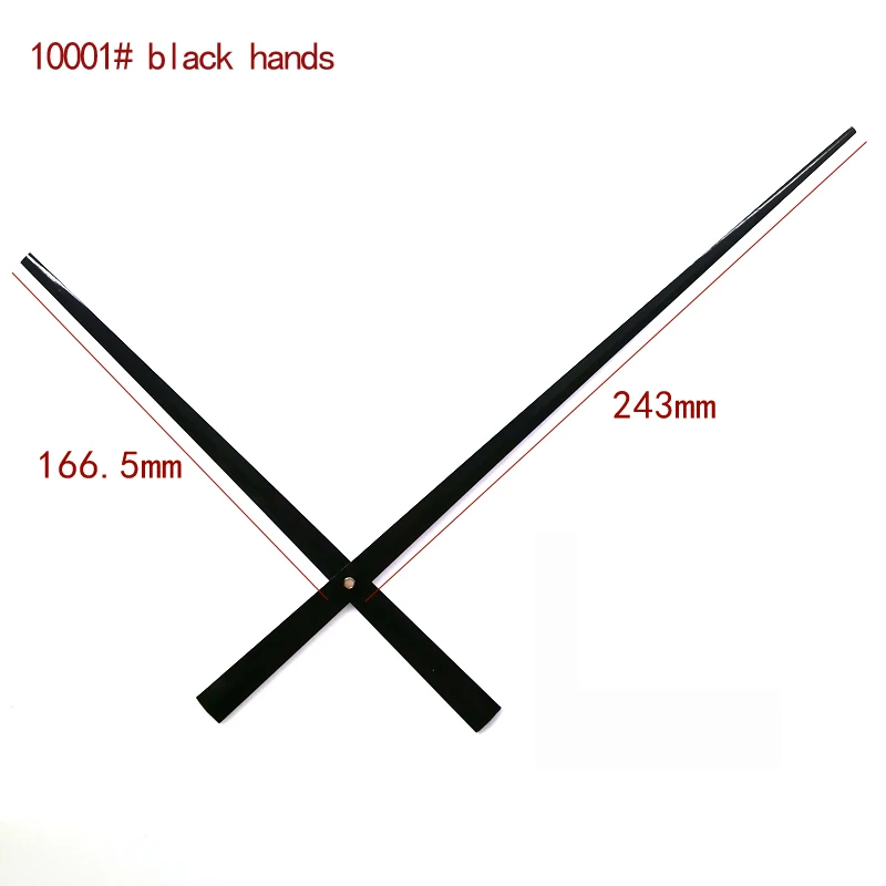 12888 Round Hole High Torque Movement hands 10001#Black (just hands) DIY Clock Kits