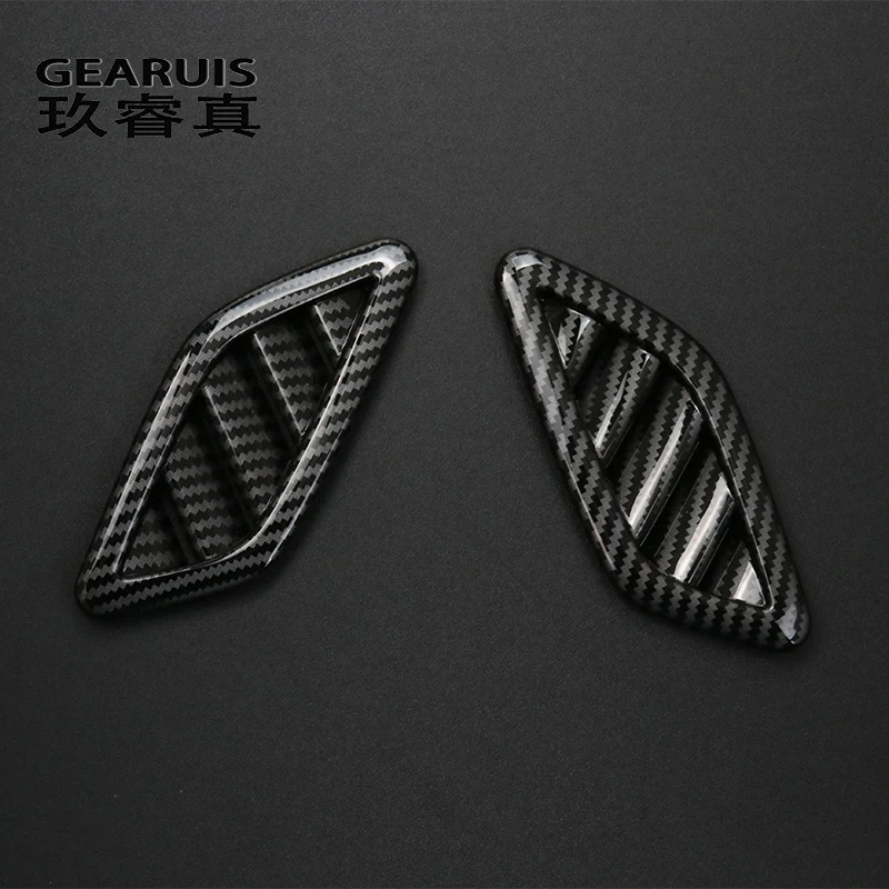 Car Styling Carbon fiber For Benz mercedes A Class W176 cla C117 gla x156 For AMG Instrument air outlet Sticker Trim Accessories