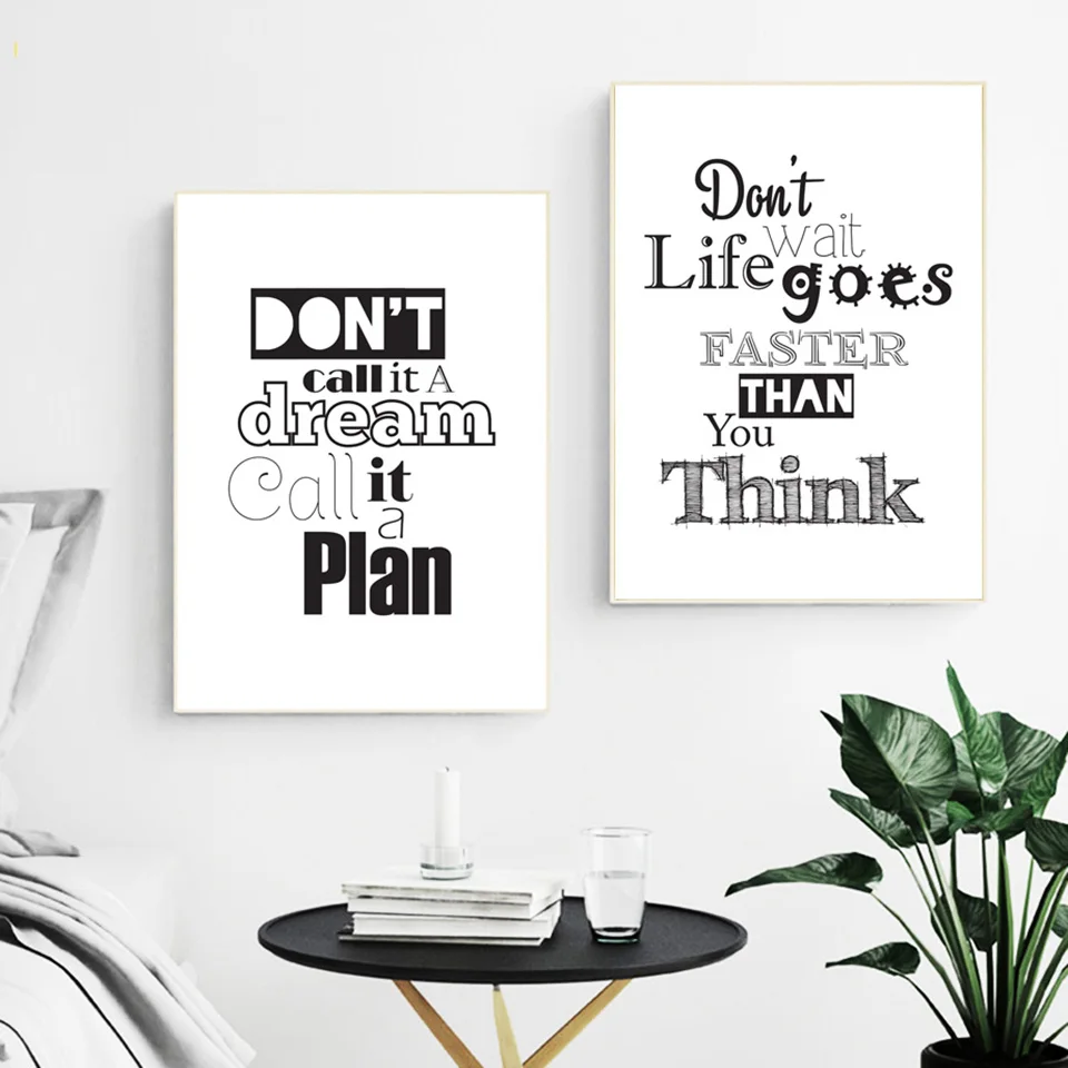 

Home Decor Painting Nordic Style Cactus Letter Pictures Hd Prints Wall Art Modular Canvas Poster Modern For Bedside Background