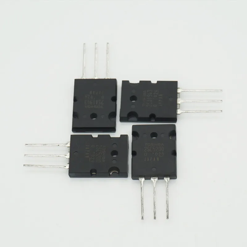 2SA1943 2SC5200 Amplifier Transistor PNP NPN High Power Black Audio SiliconTransistor TO-3PL (Pack of 10 PCS=5 Pairs )