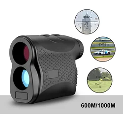 Digital Monocular Telescope Laser Rangefinder 600m/1000m Distance Meter 6X Speed Tester For Golf Sport, Hunting, Survey