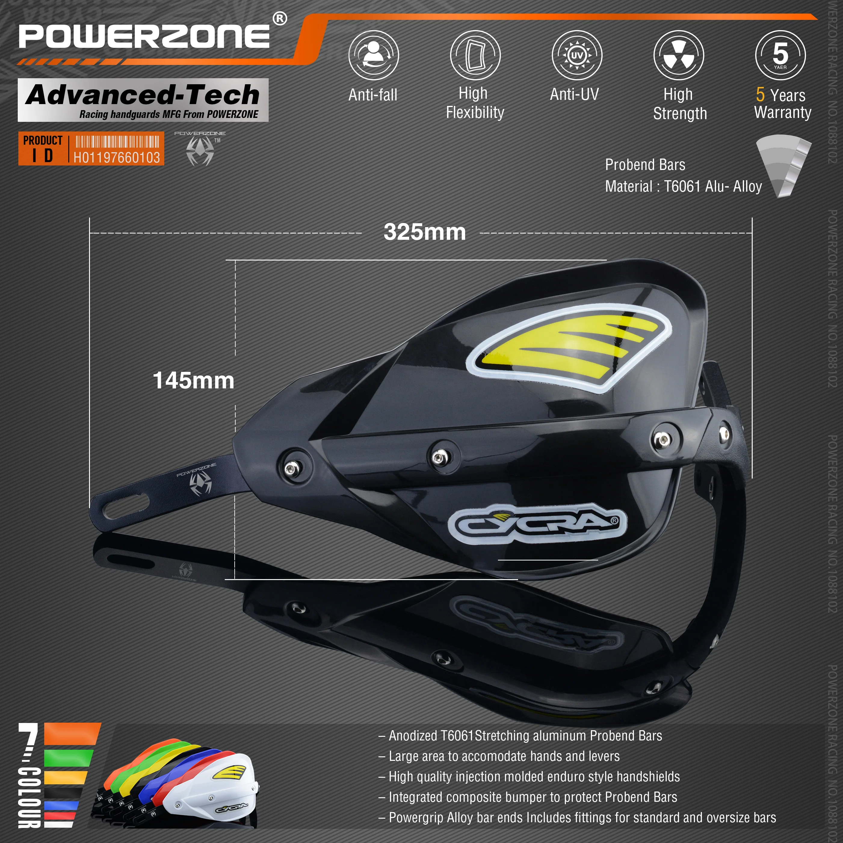 Цевье Powerzone Probend для мотоцикла Honda KTM ADV EXC EnduroHusqvarna TE CRF WRF DRZ KLX